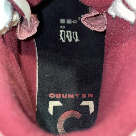 Converse Women's Berkshire Hi Top Dark Beetroot/Saddle/Egret A00914C. Size 7 - Picture 11 of 15